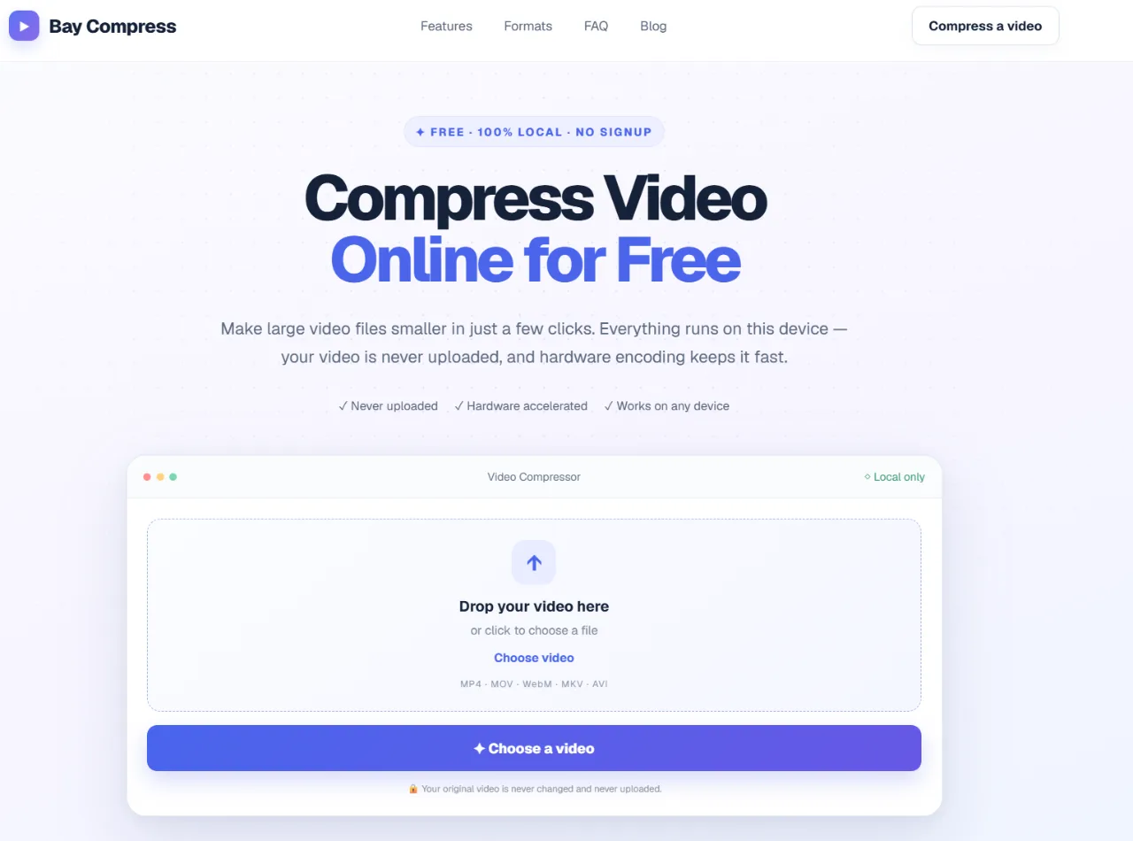 Bay Compress logo