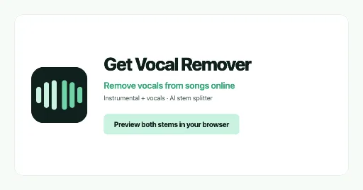 Get Vocal Remover logo