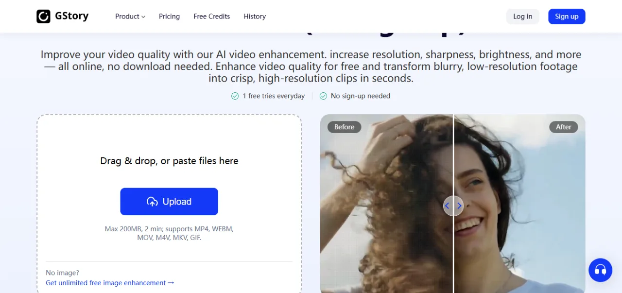 Gstory AI Video Enhancer logo